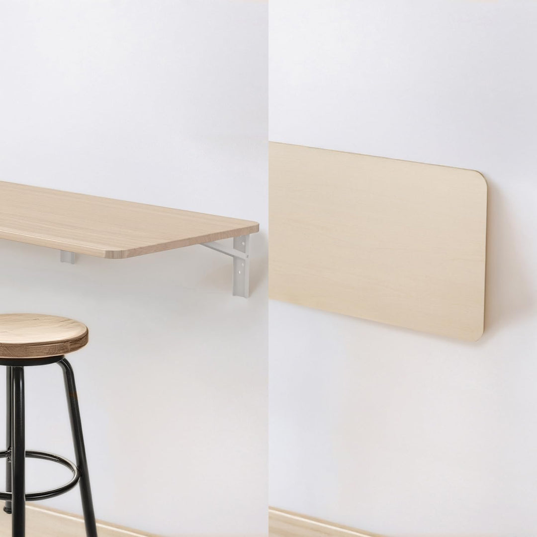 Maclean MC-128 Faltbares Wandregal 100x40 cm, Tragkraft 50 kg, Klapptisch mit Sicherheitsverriegelun