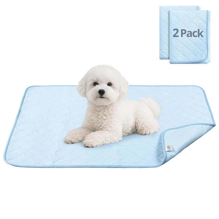 2pcs Urinunterlage Matte 70x100CM, Kühlmatte für Hunde, Pet Cooling Mat Waschbar, wasserdicht Urinie