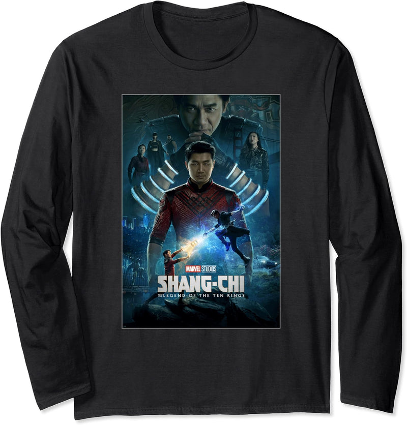 Marvel Shang-Chi and The Legend of the Ten Movie Poster Langarmshirt