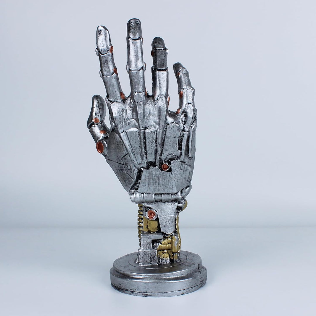Cyberpunk Kunstwerk – Gaming Kopfhörerständer und Controller Ständer – Futuristisches Metalloptik De