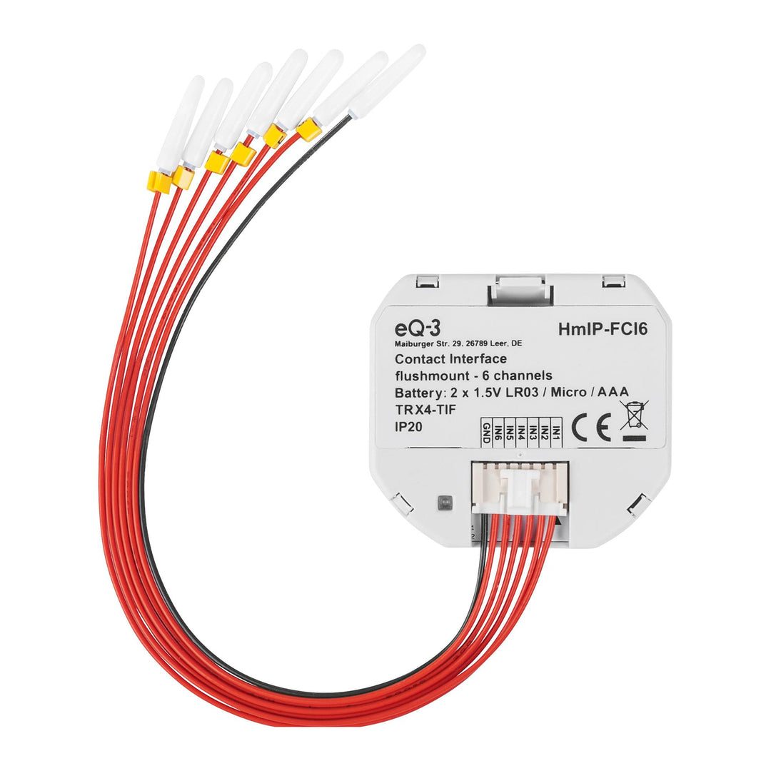 Homematic IP Smart Home Kontakt-Schnittstelle Unterputz – 6-fach, 153501A0 6-fach Unterputz, 6-fach