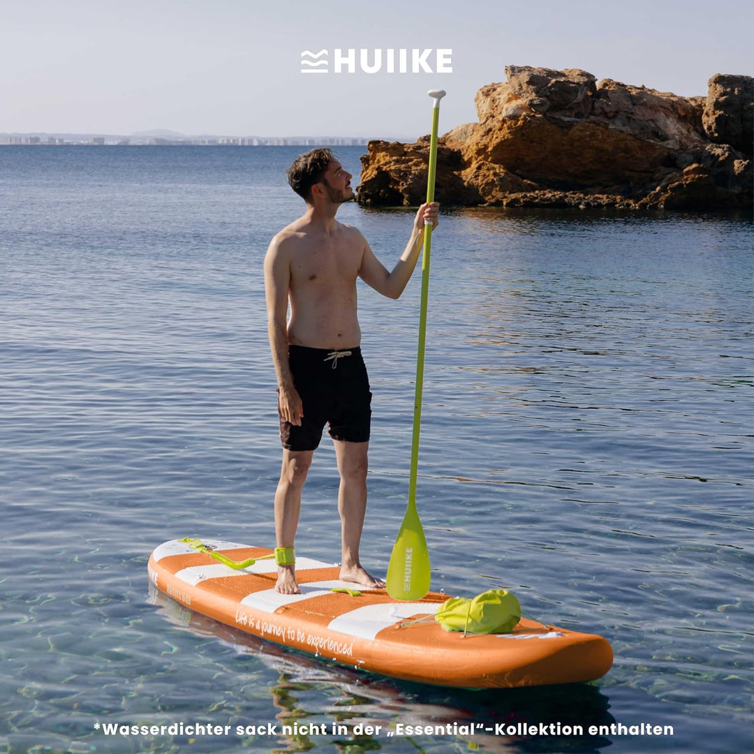 HUIIKE Stand Up Paddling Board mit Zubehör, Paddel, Finnen, Pumpe. Paddle Sup Board Aufblasbar Hohe