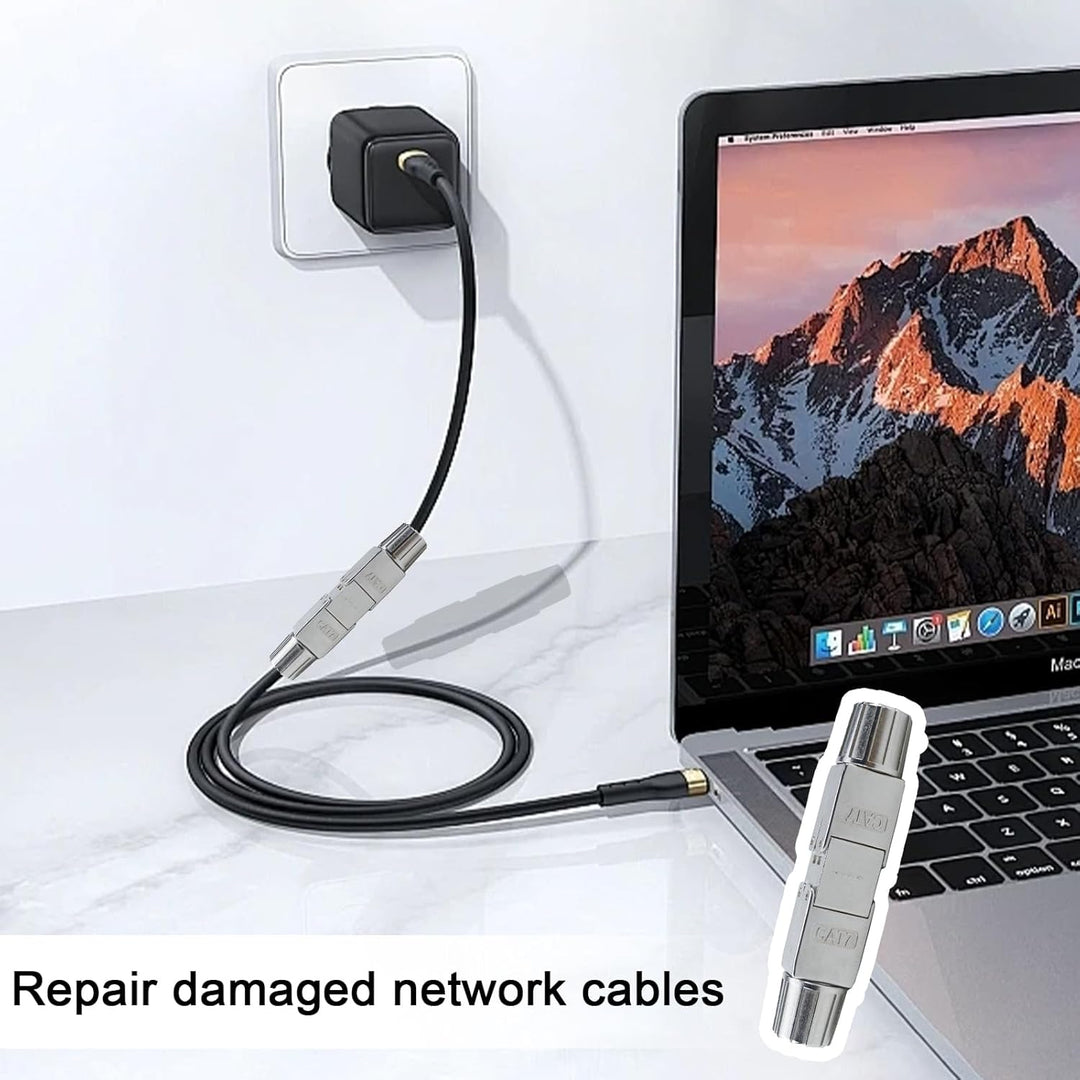2 Stück Netzwerkstecker Cat7 Cat6A Werkzeuglos RJ45 Stecker Werkzeuglos Lan Stecker Feldkonfektionie