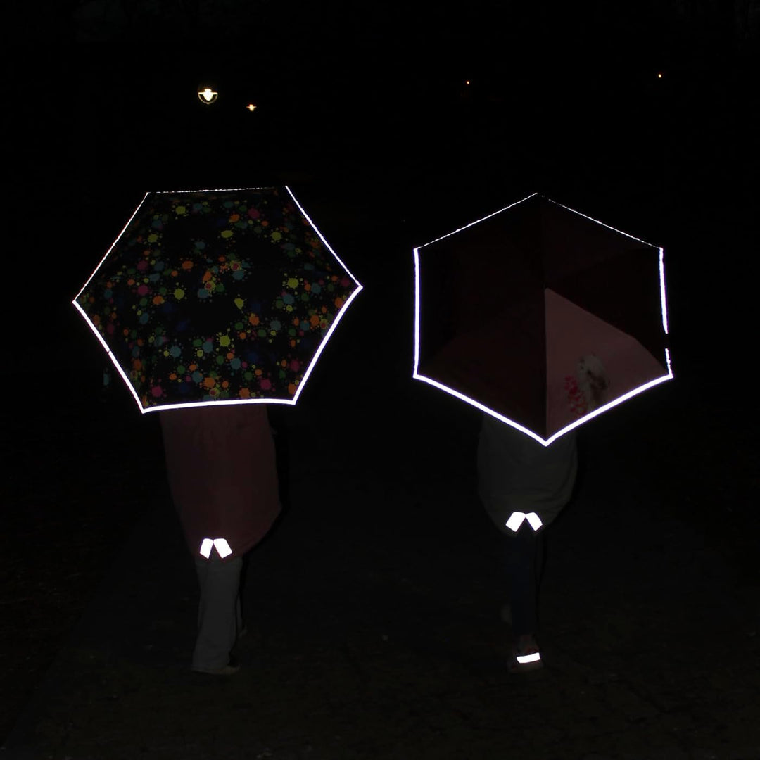 Knirps 4Kids Kinder-Taschenschirm Pferde Reflective mit Reflexborte - Horselove, Horselove