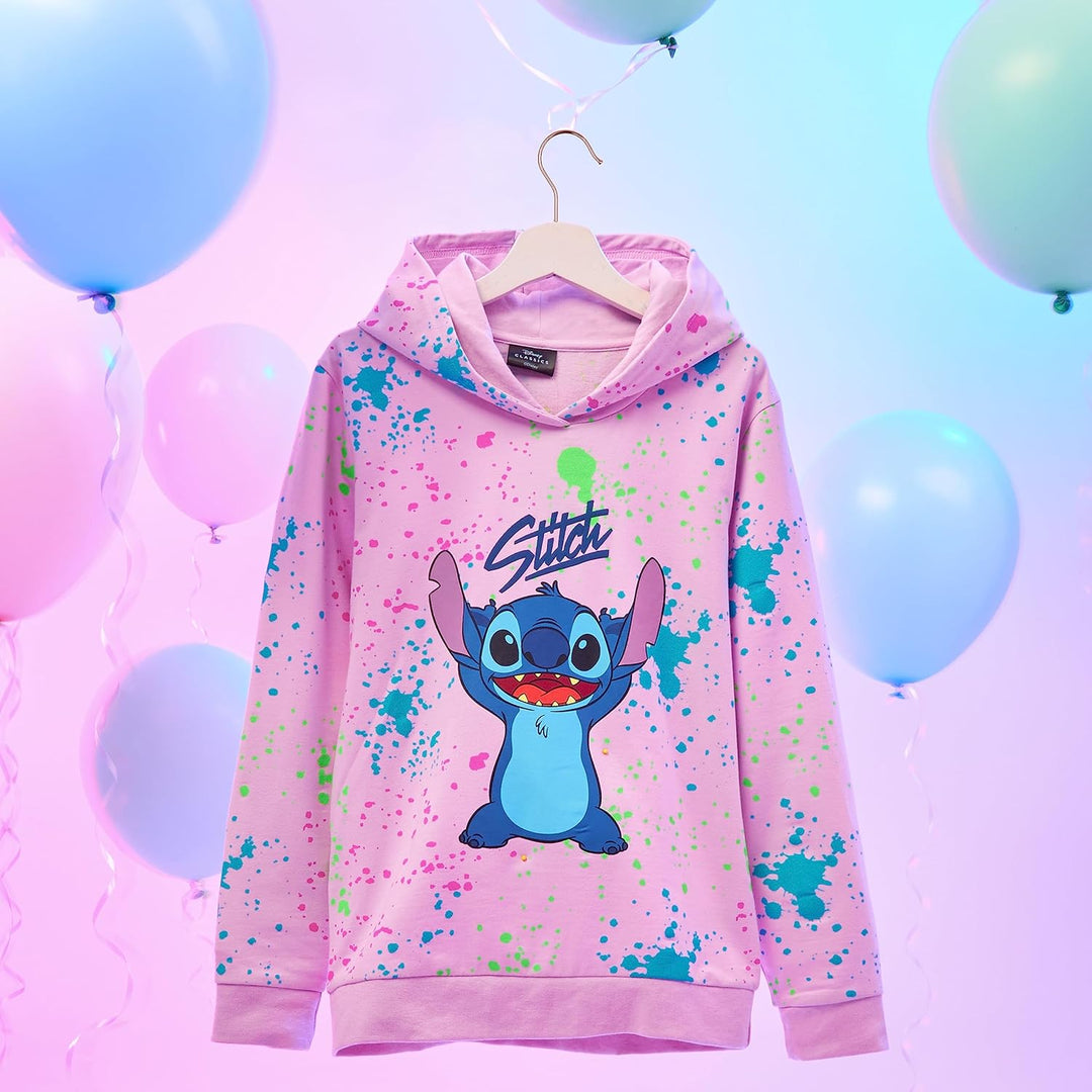 Disney Stitch Pullover Mädchen, Warm, Weich &amp; Trendy, Hoodie Kapuzenpullover für Kinder, Geschenke f