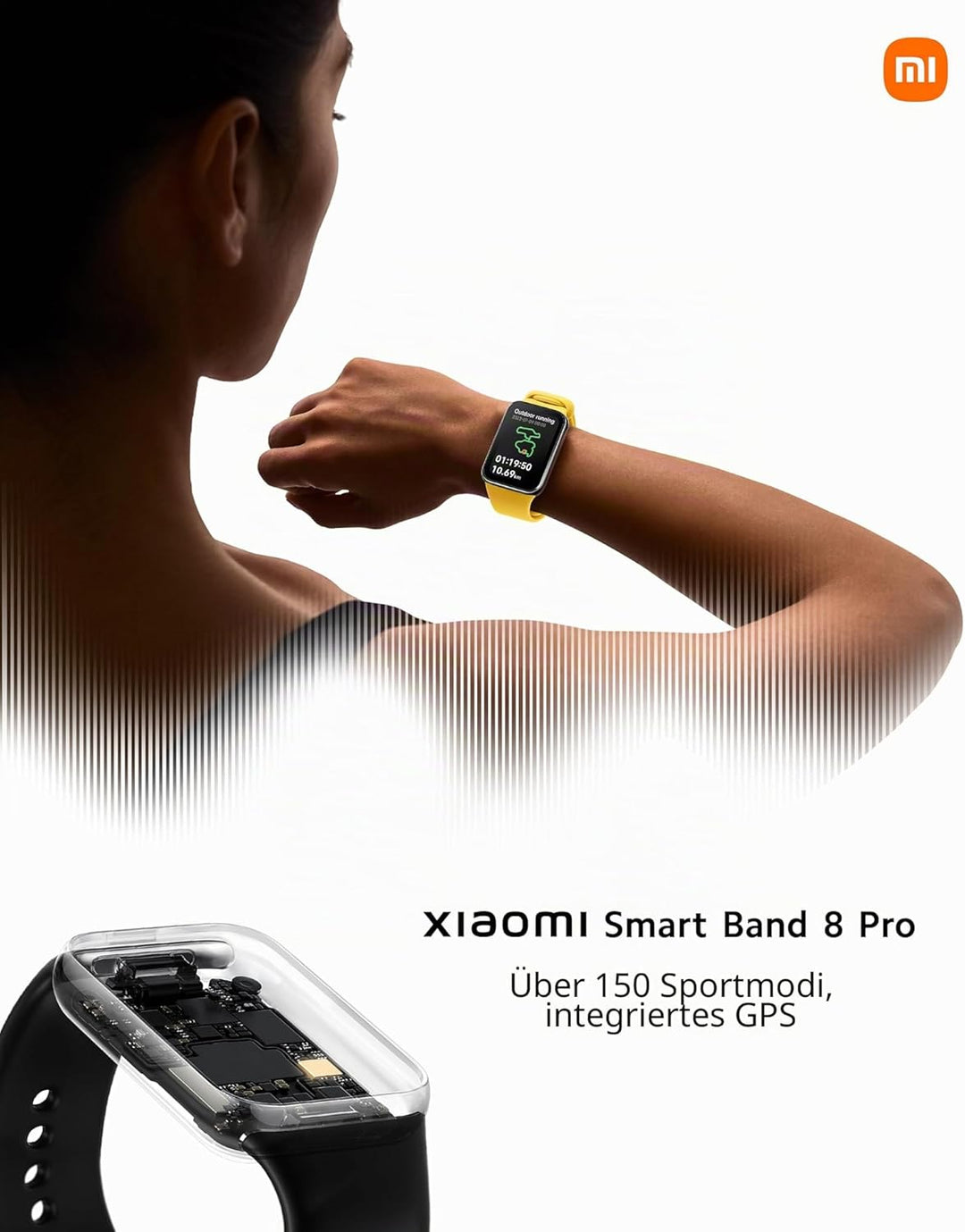 Xiaomi Smart Band 8 Pro Fitness-Tracker, 1,74" AMOLED Display, bis 20 Tage Akku, 5ATM, SpO2 Tracking