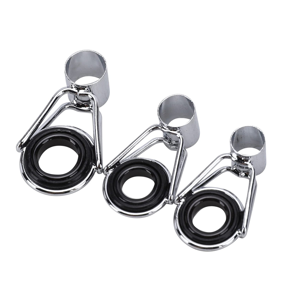 RiToEasysports Angelrute Führungs Ring, 45 Stück 9 Grösse Edelstahl Keramik Angelrute Pole Guide Rin