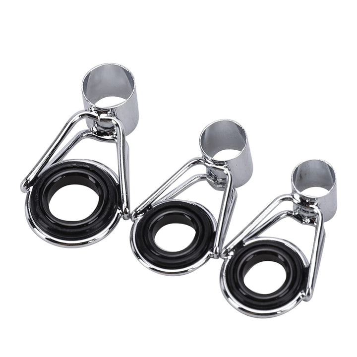 RiToEasysports Angelrute Führungs Ring, 45 Stück 9 Grösse Edelstahl Keramik Angelrute Pole Guide Rin