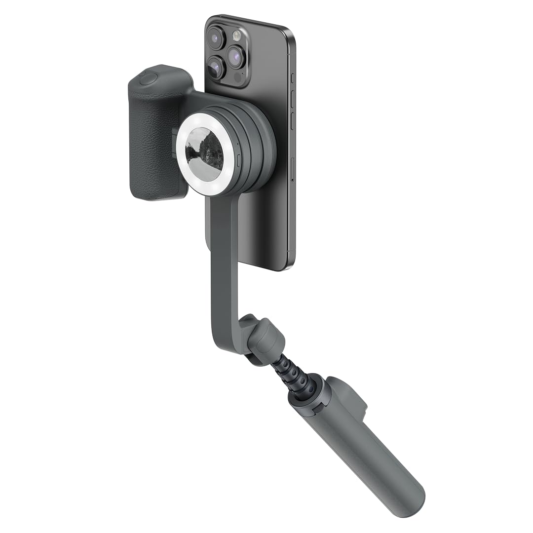 ShiftCam Travel Kit Essential - Magnetischer Telefongriff, Selfie-Licht & Stativ für iPhone & Androi