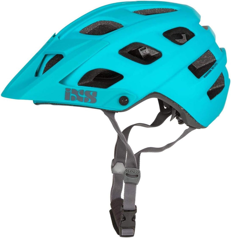 IXS Enduro MTB-Helm Trail EVO Grape Lagunenfarben ML (58-62cm), Lagunenfarben ML (58-62cm)