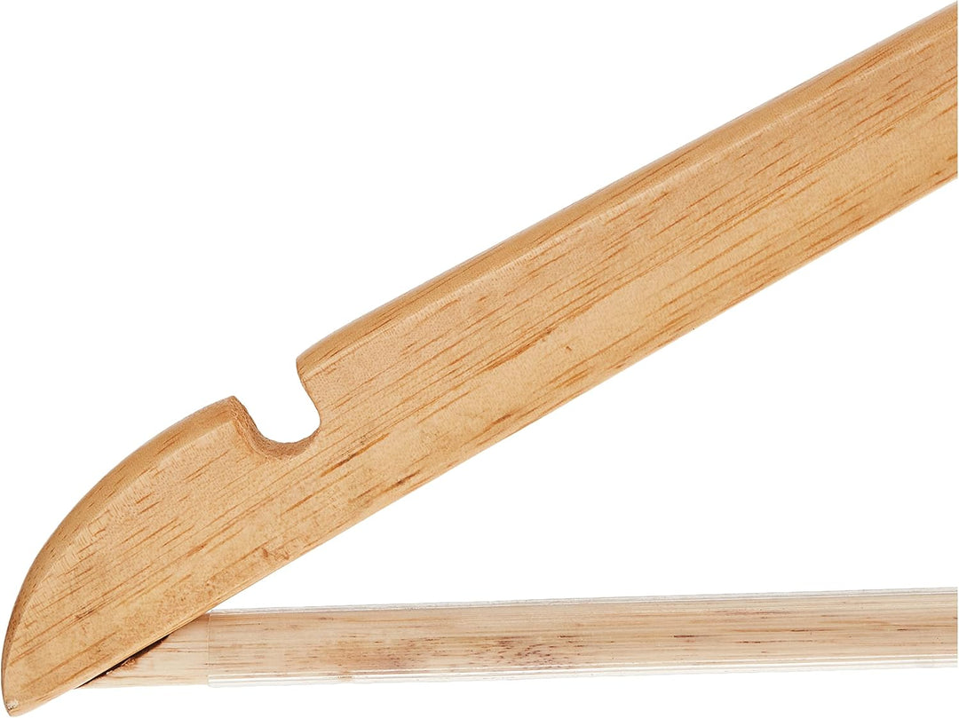 WENKO Formbügel Eco 8er Set aus Holz Braun (Packung mit 2) 23.5 x 1.2 x 45 cm (Packung mit 2), 23.5