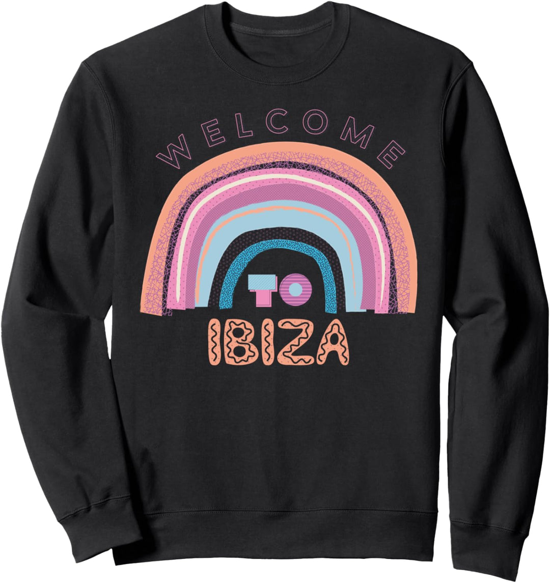 Ibiza Beach Spanien Regenbogen Boho Destination Party Damen Sweatshirt