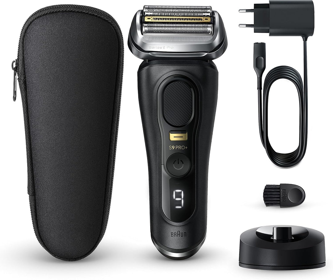 Braun Series 9 Pro+ Rasierer Herren Elektrisch, Elektrorasierer mit 5 Pro Rasierelementen, Langhaars