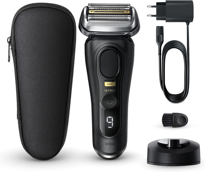 Braun Series 9 Pro+ Rasierer Herren Elektrisch, Elektrorasierer mit 5 Pro Rasierelementen, Langhaars