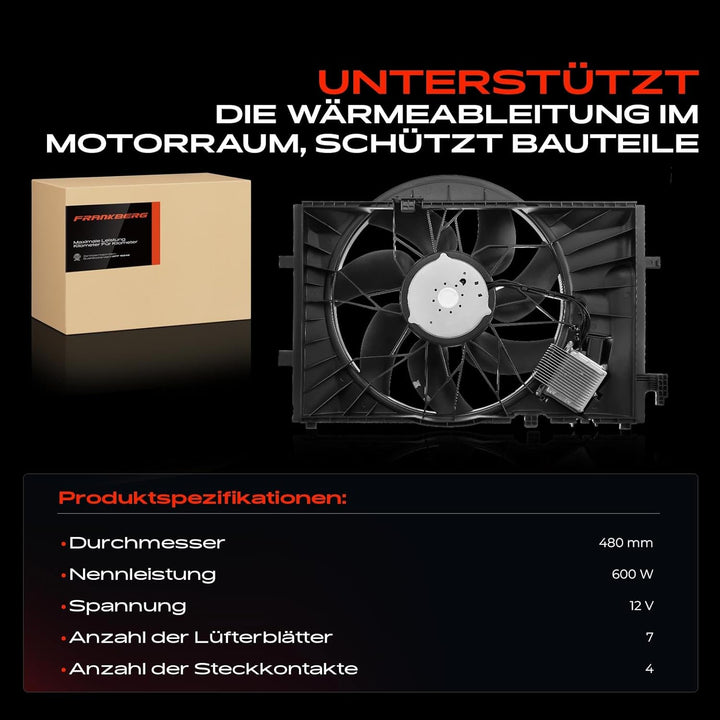Kühlerlüfter Motorkühler für C-Klasse W203 CL203 S203 CLK C209 A209 2000-2010 2035000293