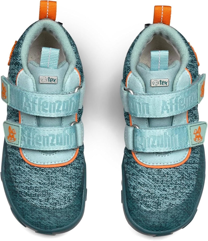 Affenzahn Barfussschuh Leder Kinderschuh für Jungen und Mädchen 21 EU Hase Petrol, 21 EU Hase Petrol