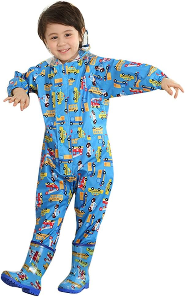 mama stadt Regen Overall Kinder Unisex 100% Wasserdichter Regenanzug Kinder Regenoverall Jungen Mädc