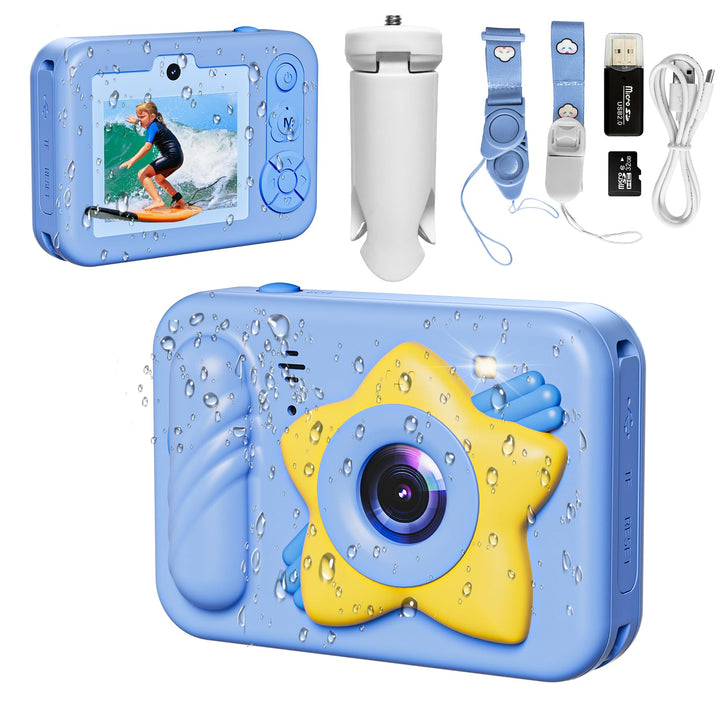Upgrade Kinderkamera Sofortdruck für Jungen und Mädchen,1080P HD Dual-Linse Selfie Digitalkamera mit