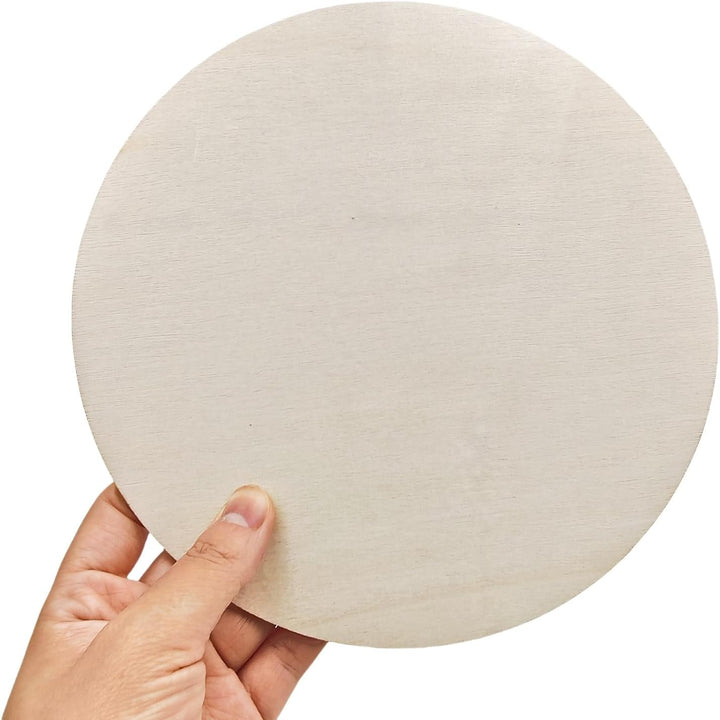 Runde Holzscheiben, 20 cm, unlackiert, zum Basteln, Malen, Heimdekoration, 20 Stück, 20 cm