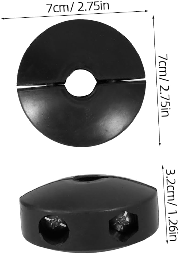 Operitacx Gummischlauchtrommelpuffer mit Schnellverschluss 12mm Innenloch Robuster Schlauchkugelstop