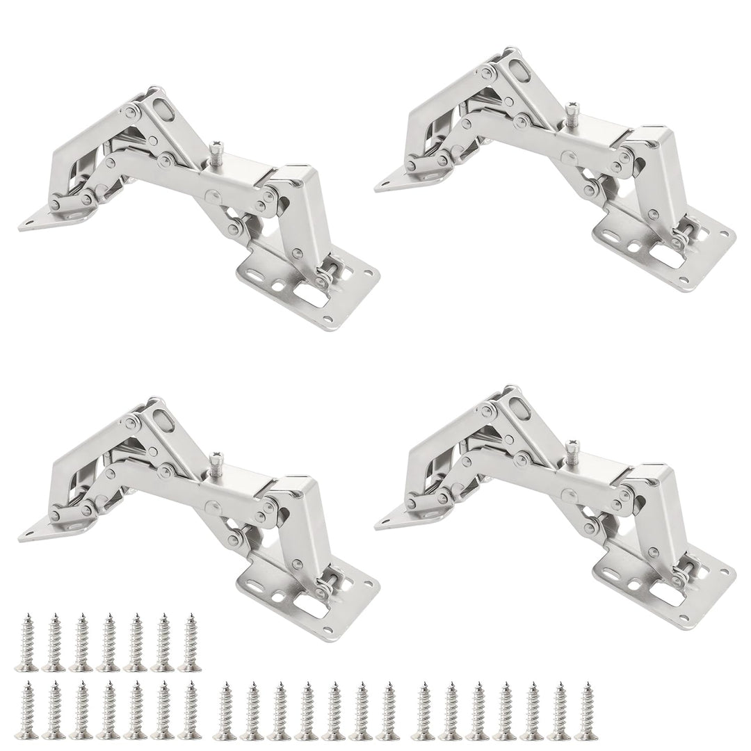 Qrity 4 Stück Scharniere 170° Möbelscharnier Soft Close Türscharniere Hydraulische Sanftes Schliesse