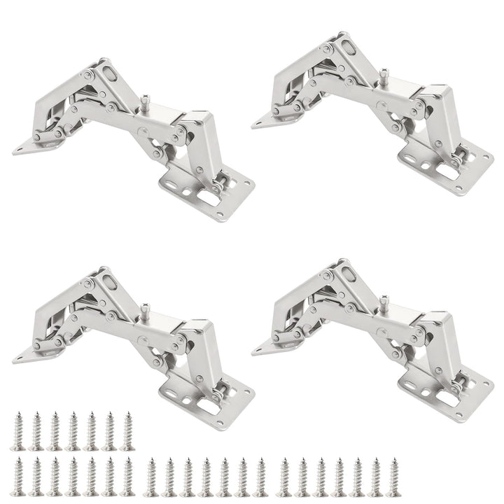 Qrity 4 Stück Scharniere 170° Möbelscharnier Soft Close Türscharniere Hydraulische Sanftes Schliesse