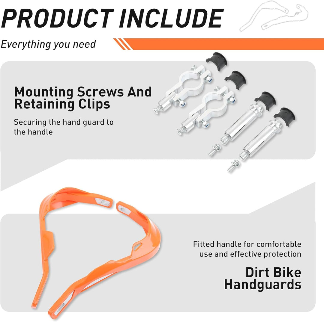 DREAMIZER Handprotektoren Motorrad Aluminium 22mm und 28mm, Handprotektoren für Offroad ATV Dirt Pit