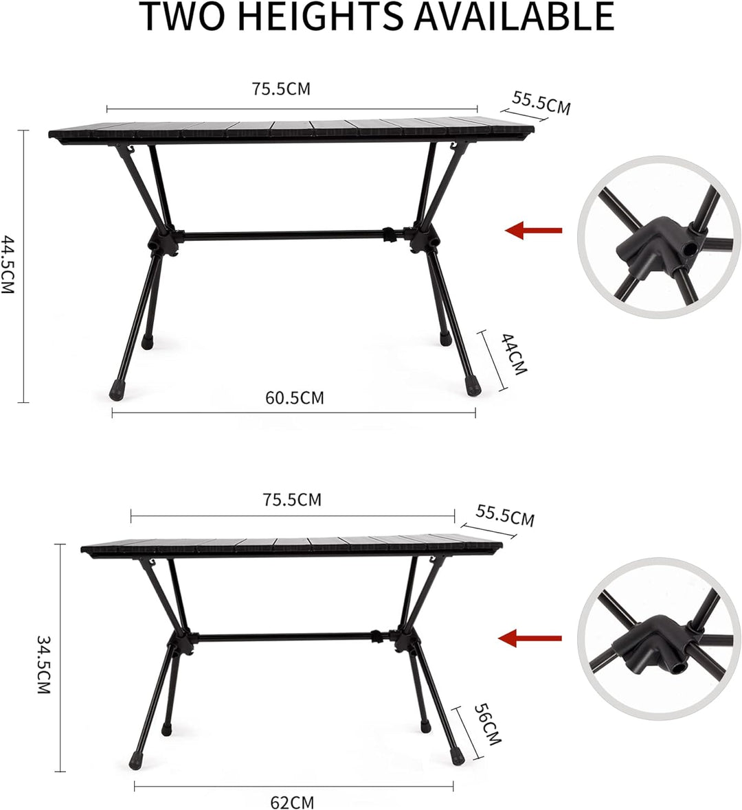 Naturehike Campingtisch Klapptisch aus Aluminium Ultraleicht Camping Tisch Klein Tragbar Campingtisc