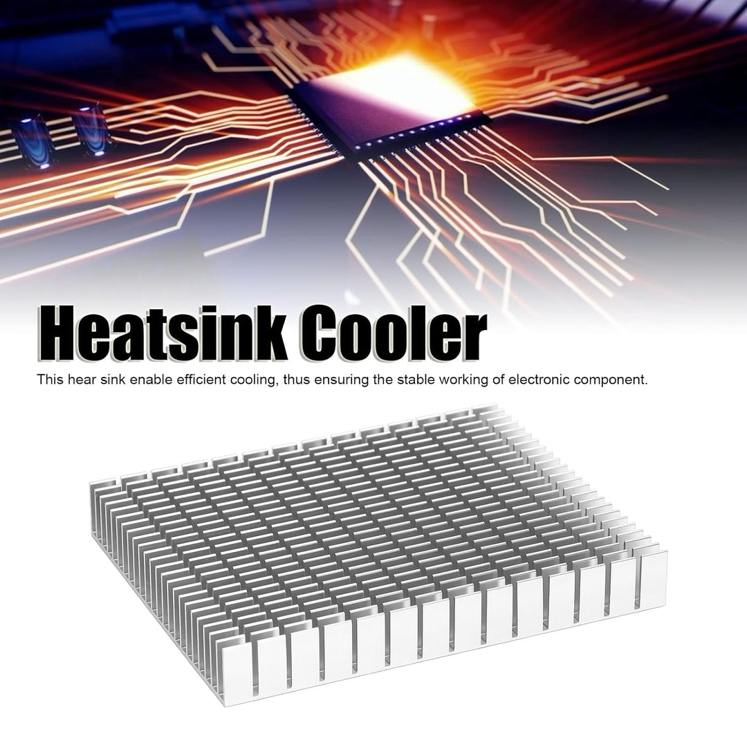 Eujgoov Aluminium Kühlkörper, PC Kühlrippen Heatsink 150x120x20mm Kühlung Kühlerkühlung für CPU Leis