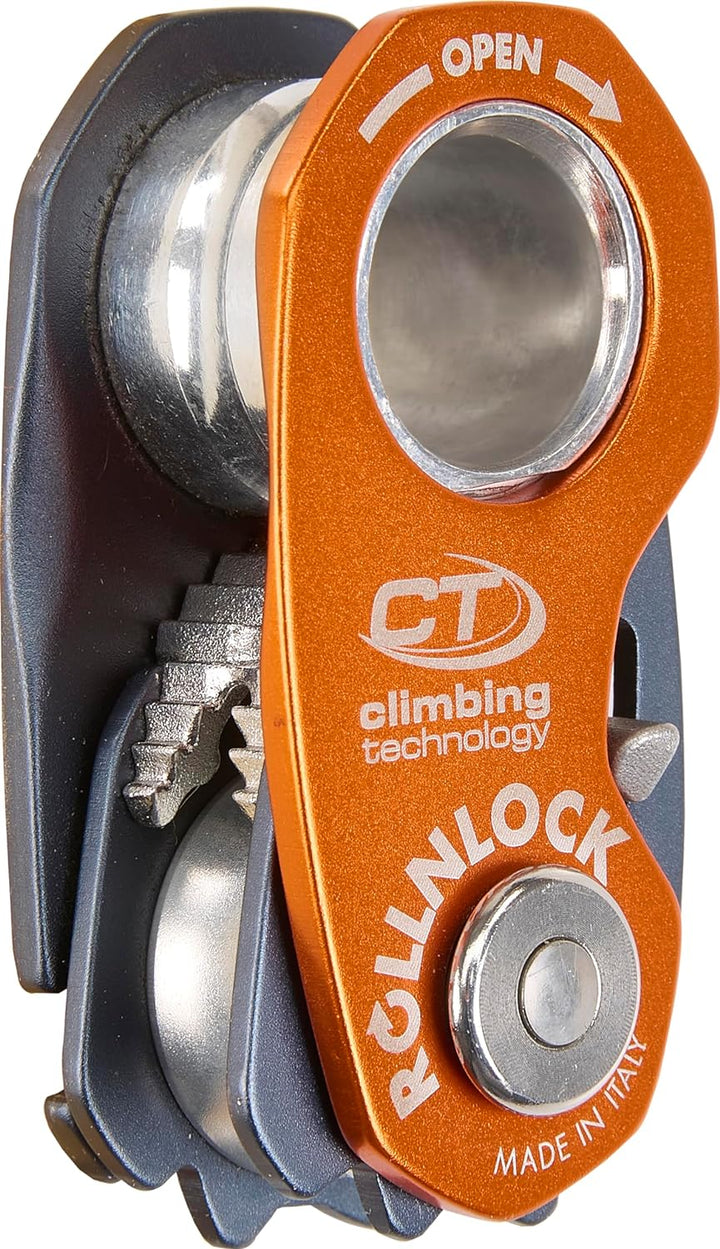 Climbing Technology Unisex – Erwachsene Rollnlock, Anthrazit/Orange sperren, Einheitsgrösse