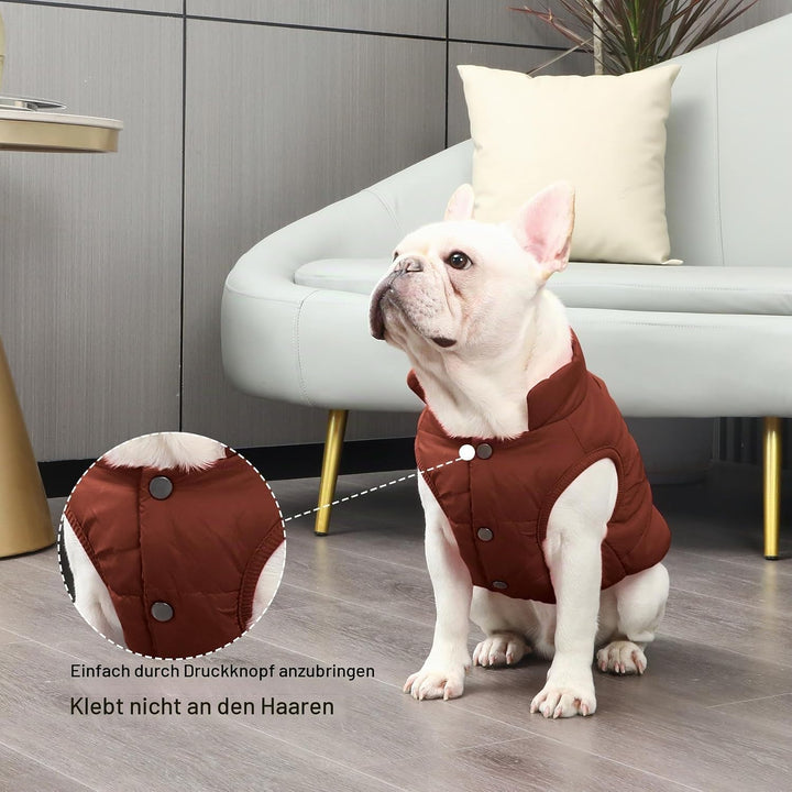 JoyDaog 2-lagige mit Fleece gefütterte Hundejacke, sehr warm für Winter und kaltes Wetter, extraweic