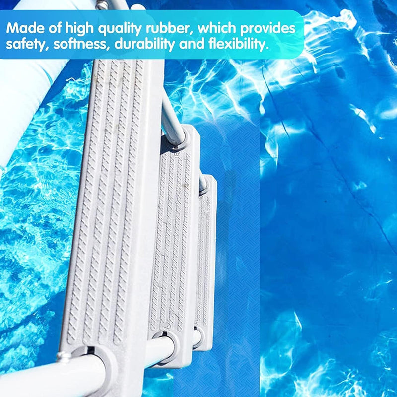 2 Stück Schwimmbadleitermatte,Pool schutzmatte,Anti Rutsch Leitermatte für Schwimmbäder,Schutzmatte