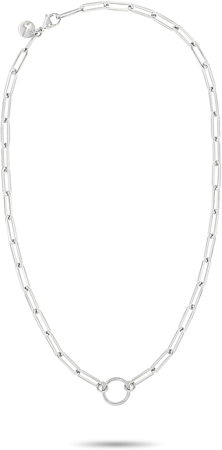Tamaris Damen-Kette Edelstahl 32031805 Silber 45 cm, Silber 45 cm