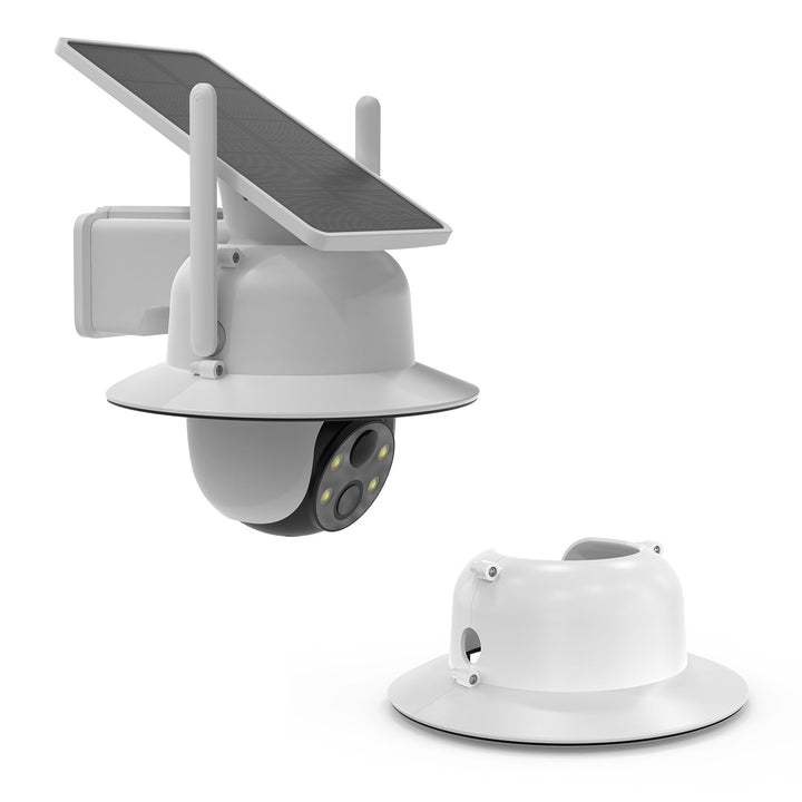 HOLACA Sun Rain Shade Kameraabdeckung Kompatibel mit AOSU 2K Überwachungskamera Aussen Akku Solar, K