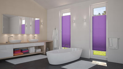 DecoProfi Plissee, Stoff, Violett, 110 cm x 220 cm, 110 cm x 220 cm
