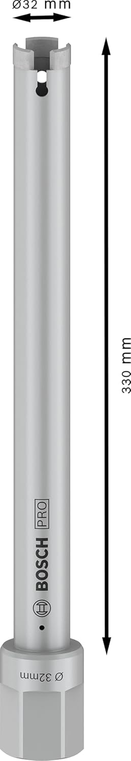 Bosch Professional 2608601402 Diamanttrockenbohrkrone 32x330mm, 32 mm, 32 mm