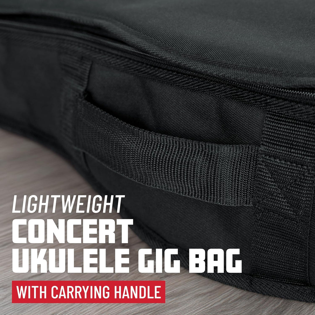 Gator Cases Konzert Ukulele Economy Gigbag, Schwarz (GBE-UKE-CON) Ukulele Konzert, Ukulele Konzert