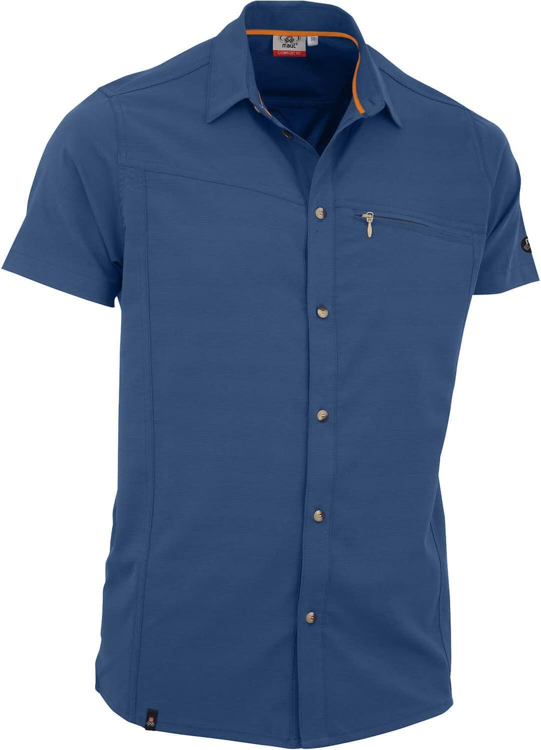 Maul Lechnerkopf 1/2-1/2 Hemd Elast Blue 48 Marine, 48 Marine
