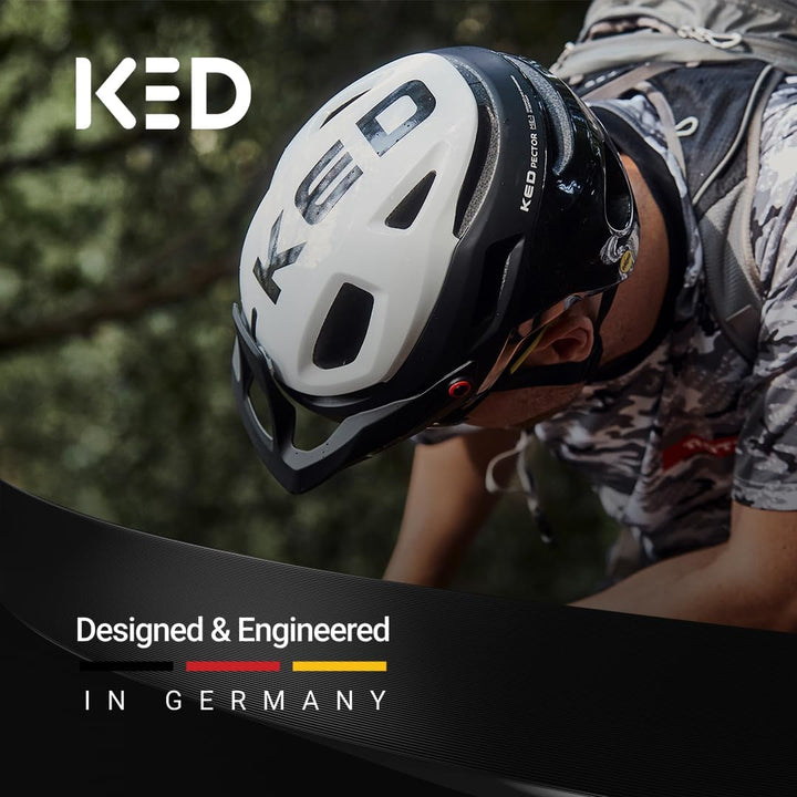 KED Pector ME1 MTB Fahrrad Helm matt Petrol/orange 2023 M (52-58cm), M (52-58cm)