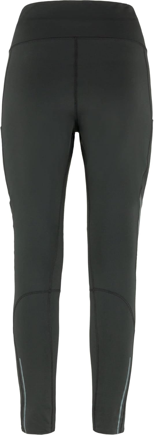 FJALLRAVEN Damen Abisko Värm Trekking Tights W XL Schwarz-eiron Grey, XL Schwarz-eiron Grey