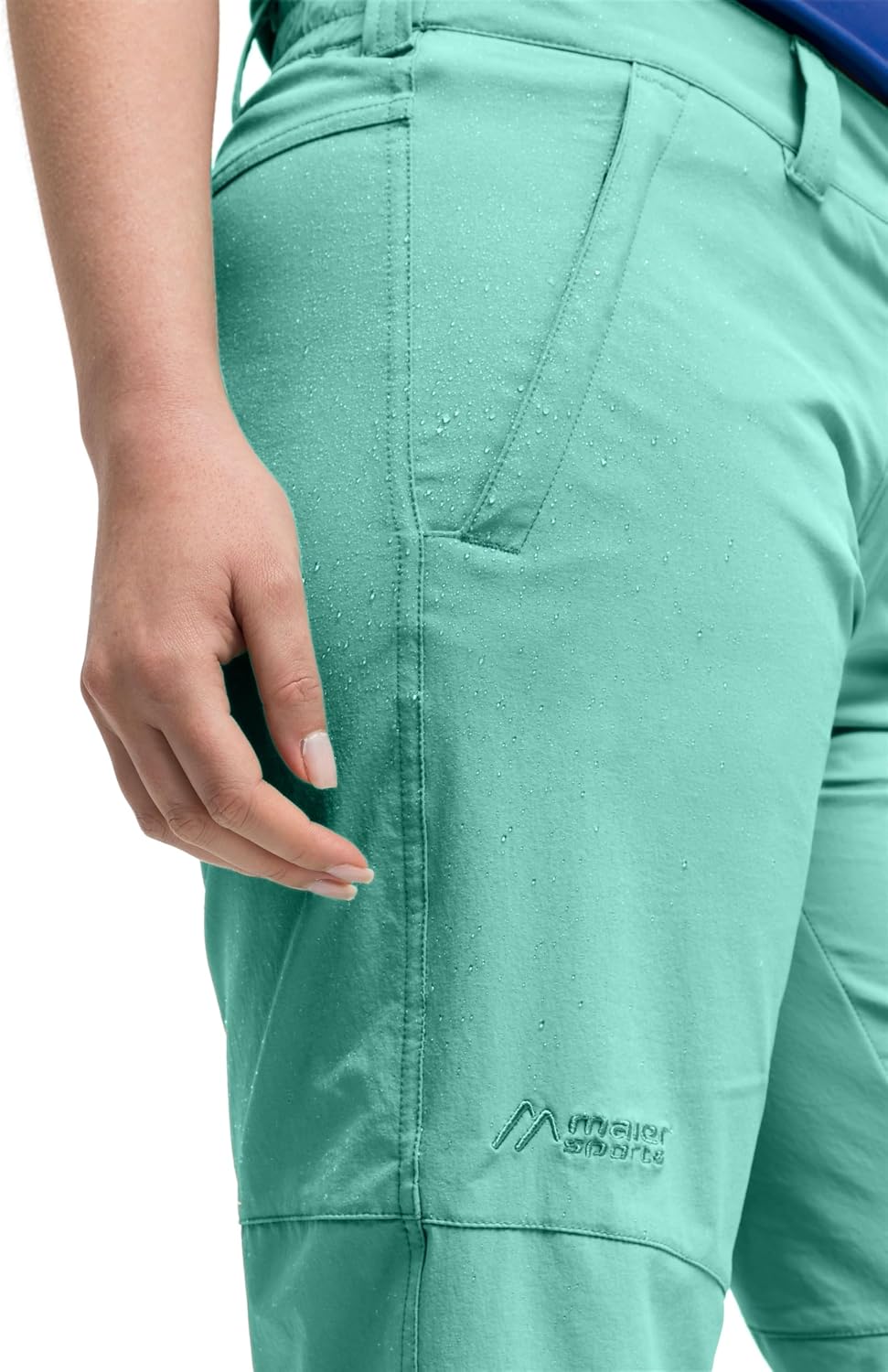 Maier Sports Lawa, Kurze Damen Wanderhose, Wasserabweisende Bermuda für Trekking und Hiking, PFC-fre