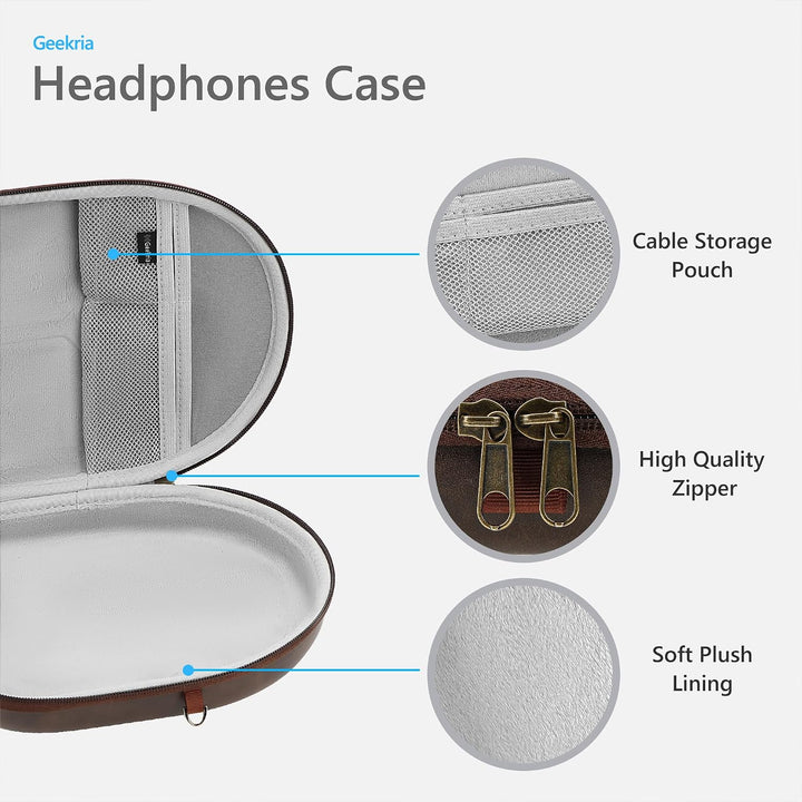 Geekria UltraShell Kopfhörer-Hülle kompatibel mit Bose QC45, QC 35 II Gaming, QC 35 II, QC 35 Case E
