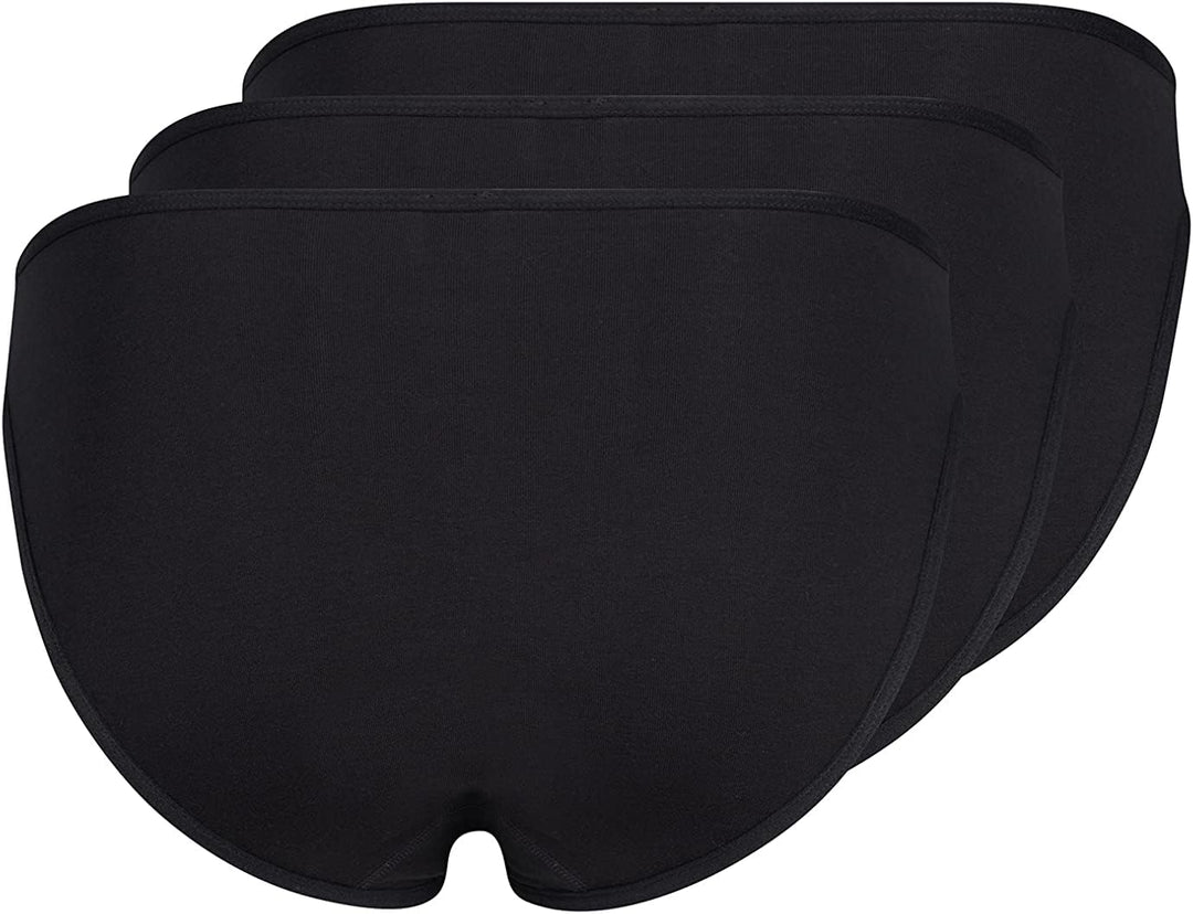 Skiny Damen Slip (3er Pack) 40 Schwarz, 40 Schwarz