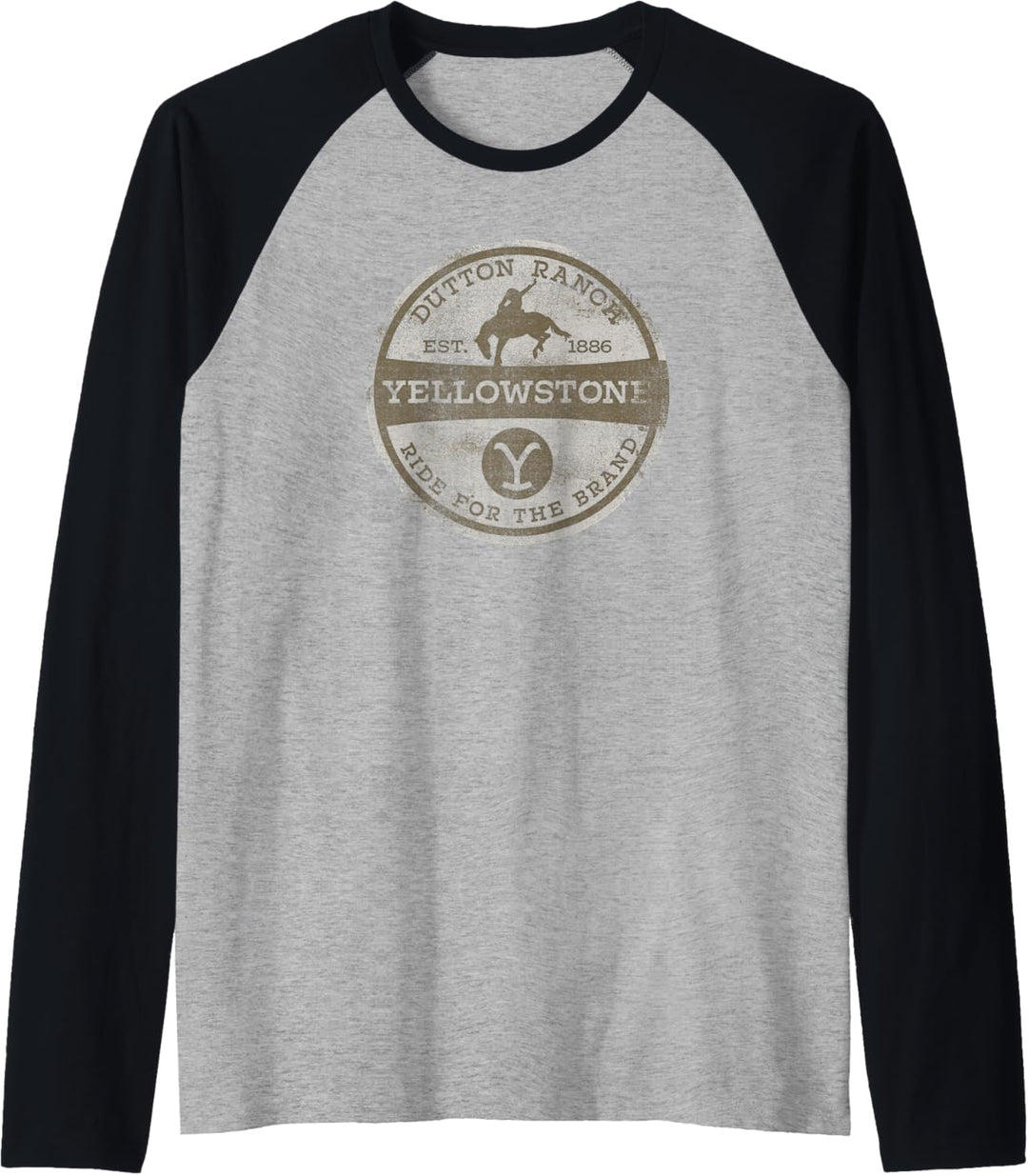 Yellowstone Dutton Ranch Design Circle Raglan
