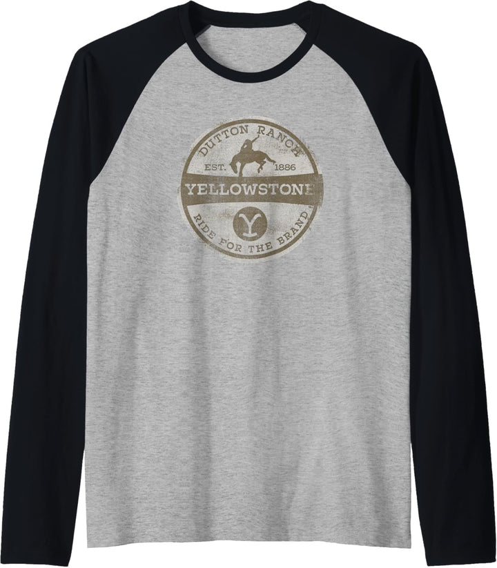 Yellowstone Dutton Ranch Design Circle Raglan