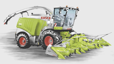 Dobnig Claas Mähdrescher Traktor Weiche Biber-Bettwäsche 135x200 cm