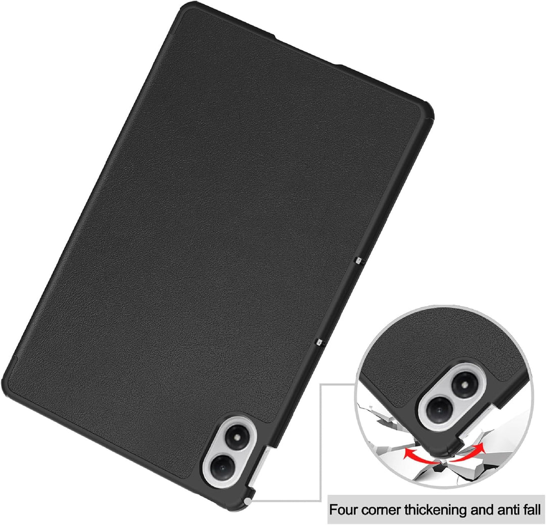 GIOPUEY Hülle Kompatibel mit Xiaomi Redmi Pad 2 Pro 12.1 2025, Flip Case [Bracket-Funktion] 360° Sch