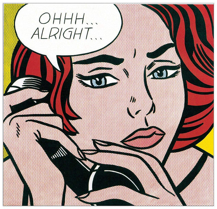 Artopweb TW18463 Lichtenstein-Ohhh Alright 1964 Dekorative Paneele, Multifarbiert, 24x24 Cm