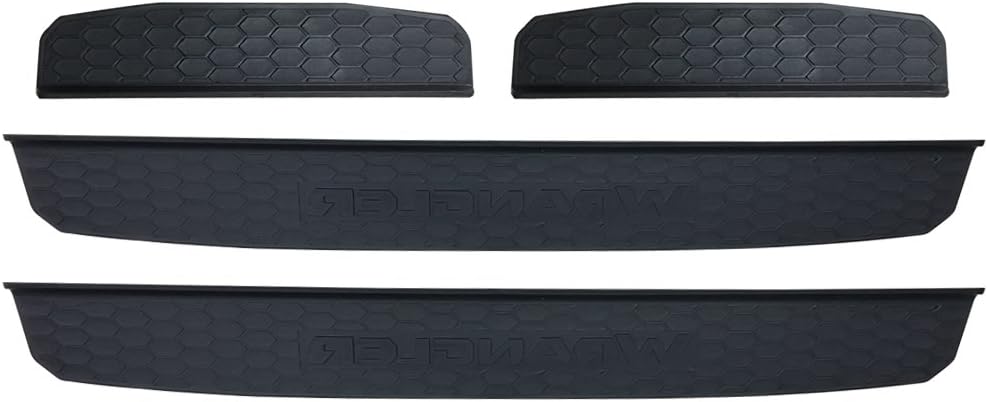 SXMA Einstiegsleisten für JEE P Wrangler JL JLU 2018 2019 2020, Türschwellenschutz Schwarz Aussenzub