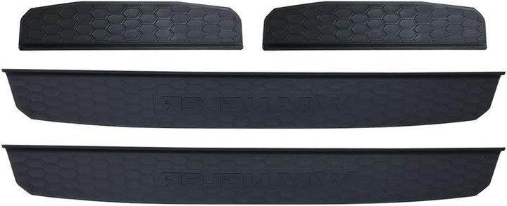 SXMA Einstiegsleisten für JEE P Wrangler JL JLU 2018 2019 2020, Türschwellenschutz Schwarz Aussenzub